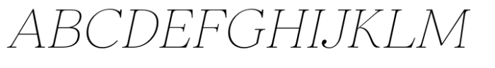 Elgraine Thin Italic Font UPPERCASE
