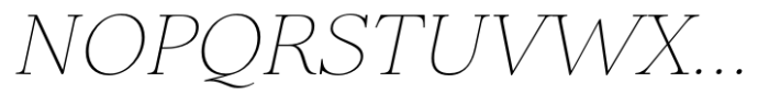 Elgraine Thin Italic Font UPPERCASE