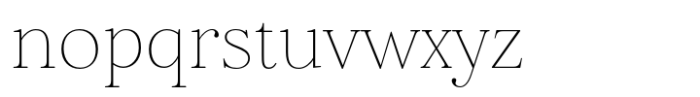 Elgraine Thin Font LOWERCASE