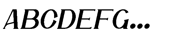 Elhave Italic Font UPPERCASE