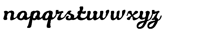 Eliavony Italic Font LOWERCASE