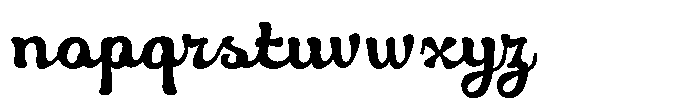 Eliavony Regular Font LOWERCASE