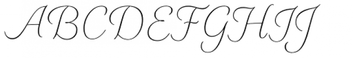 Elicit Script Extra Light Formal Font UPPERCASE