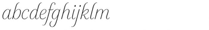 Elicit Script Extra Light Formal Font LOWERCASE