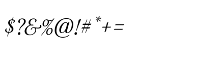 Elicit Script Variable Font OTHER CHARS