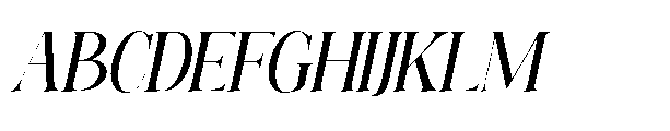 Elighina Solide  Italic Slant Regular Font UPPERCASE