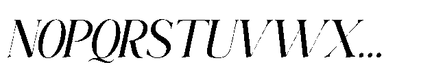 Elighina Solide  Italic Slant Regular Font UPPERCASE