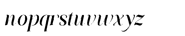 Elighina Solide  Italic Slant Regular Font LOWERCASE