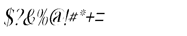 Elighina Solide  Scale Slant Regular Font OTHER CHARS