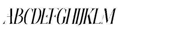 Elighina Solide  Scale Slant Regular Font UPPERCASE
