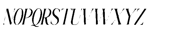 Elighina Solide  Scale Slant Regular Font UPPERCASE