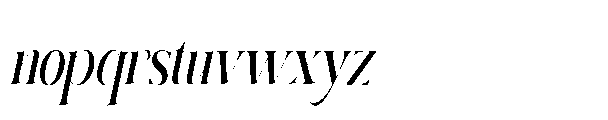 Elighina Solide  Scale Slant Regular Font LOWERCASE