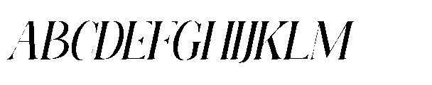 Elighina Solide  Slant Regular Font UPPERCASE