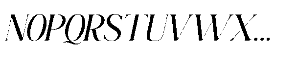 Elighina Solide  Slant Regular Font UPPERCASE