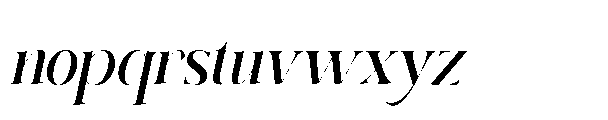 Elighina Solide  Slant Regular Font LOWERCASE