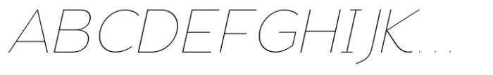Eligra Extra Thin Italic Font UPPERCASE