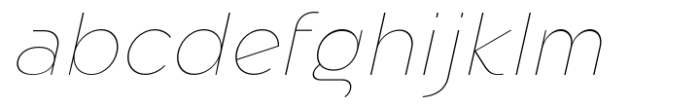 Eligra Extra Thin Italic Font LOWERCASE
