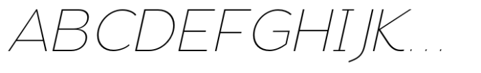 Eligra Thin Italic Font UPPERCASE