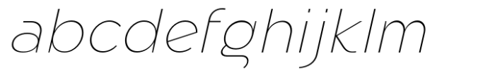Eligra Thin Italic Font LOWERCASE