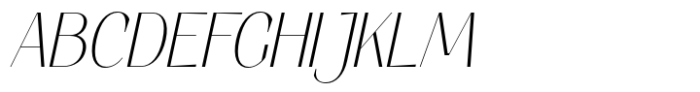 Elio & Oliver v2 Thin Italic Font UPPERCASE