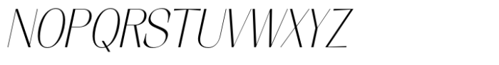 Elio & Oliver v2 Thin Italic Font UPPERCASE