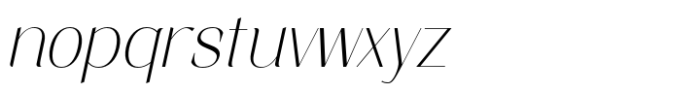 Elio & Oliver v2 Thin Italic Font LOWERCASE