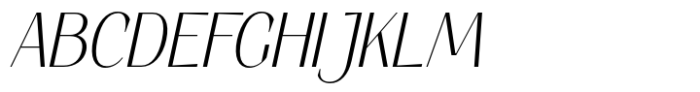 Elio & Oliver v2 Ultra Light Italic Font UPPERCASE