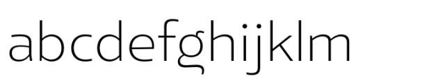 Elioth Extra Light Font LOWERCASE