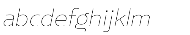 Elioth Italic Variable Font LOWERCASE