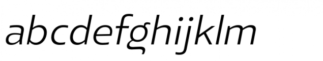 Elioth Light Italic Font LOWERCASE