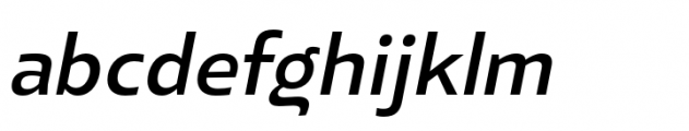 Elioth Medium Italic Font LOWERCASE