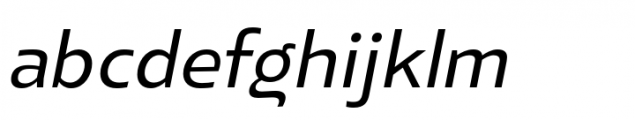 Elioth Regular Italic Font LOWERCASE