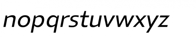 Elioth Regular Italic Font LOWERCASE