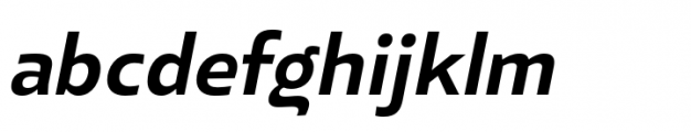Elioth Semi Bold Italic Font LOWERCASE