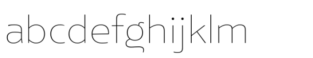 Elioth Thin Font LOWERCASE