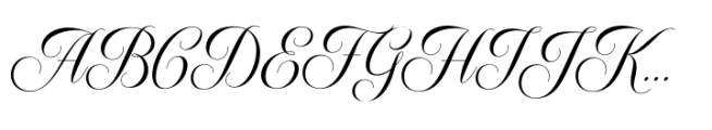 Elisabetta Script Regular Font UPPERCASE