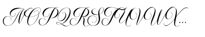 Elisabetta Script Regular Font UPPERCASE