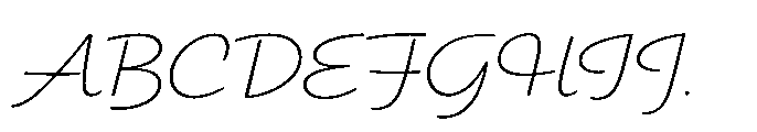 Elite Thin Font UPPERCASE