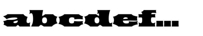 Elkdale Extra Wide Bold Font LOWERCASE