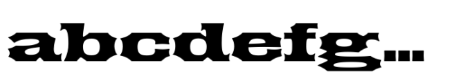 Elkdale Extra Wide Semi Bold Font LOWERCASE