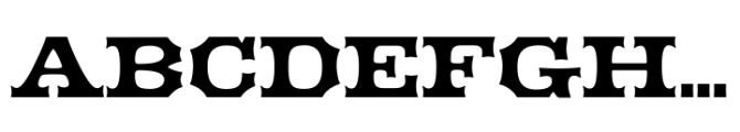 Elkdale Wide Regular Font UPPERCASE