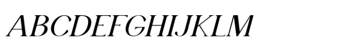 Ellara Domian Extra Light Italic Font UPPERCASE