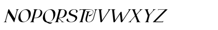 Ellara Domian Extra Light Italic Font UPPERCASE