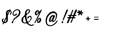 Ellegrin Script Font OTHER CHARS