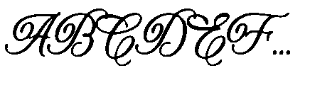 Ellegrin Script Font UPPERCASE