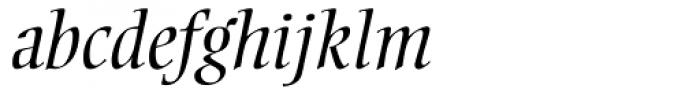 Ellington MT Light Italic Font LOWERCASE