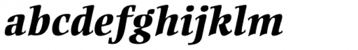 Ellington Pro ExtraBold Italic Font LOWERCASE