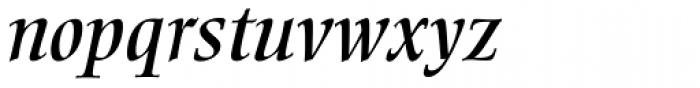 Ellington Std Italic Font LOWERCASE