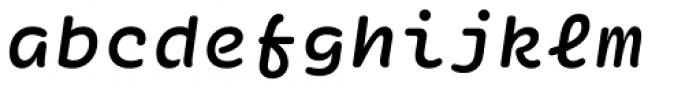 Ellograph CF Demi Bold Italic Font LOWERCASE