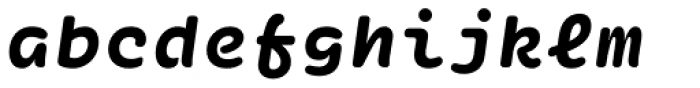 Ellograph CF Extra Bold Italic Font LOWERCASE